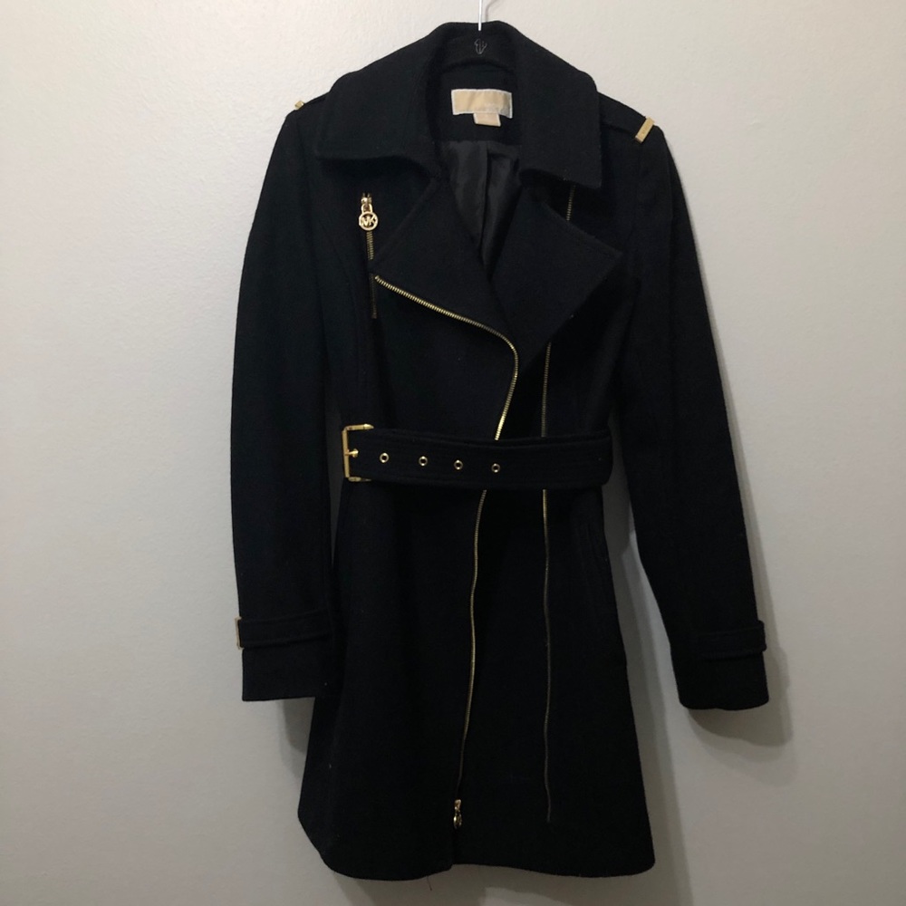 Michael Kors Front Zip Trench Coat